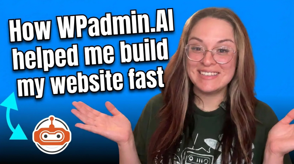 Sierra Amalia explaining how WPadmin.AI helped build her podcast website without coding
